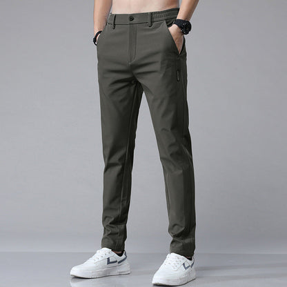 Herren Chino Hose Elastisch Mit Moderne Taschen