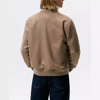 Herren Sweatjacke Elegantes Design Rundhals mit Taschen