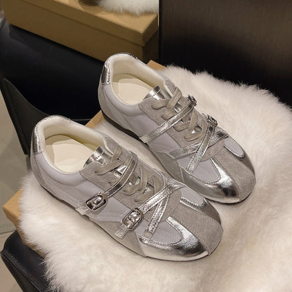 Damen Sneaker Atmungsaktiv Doppelter Riemen Sportlich - BerlinGlamour