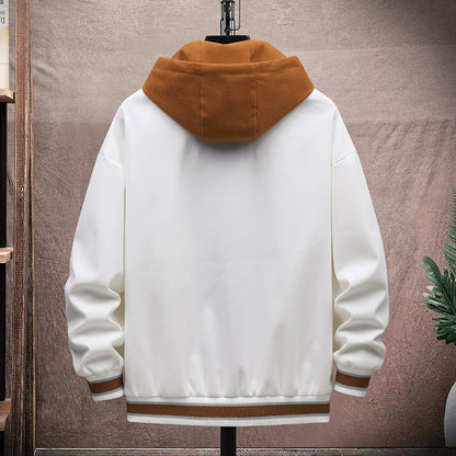 Herren Übergangsjacke Modern Verstellbar Kapuze Wasserabweisend