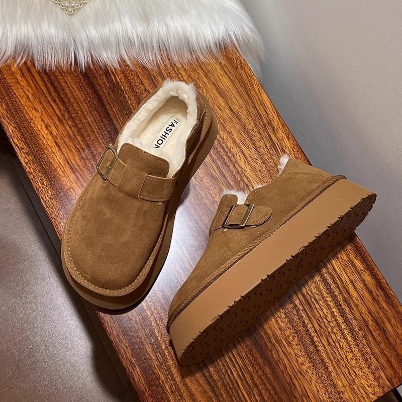 Damen Slipper Bequem Futter Elastisch Warm