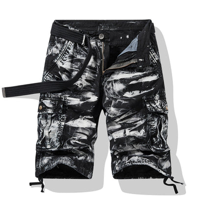 Herren Cargo Shorts Elastisch Bequem Mit Vielen Taschen - BerlinGlamour