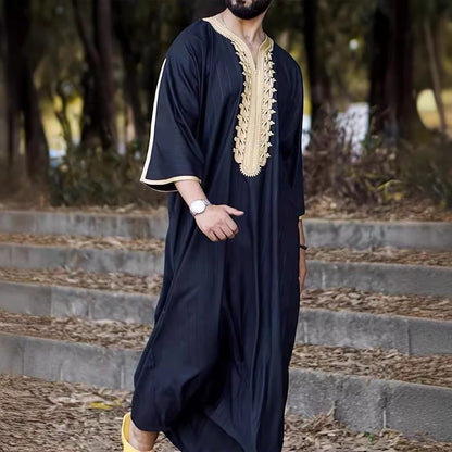 Herren Kaftan Traditionell Stickerei Elegant