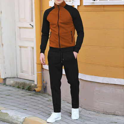 Herren Trainingsanzug Sportlich Funktionale Taschen - BerlinGlamour