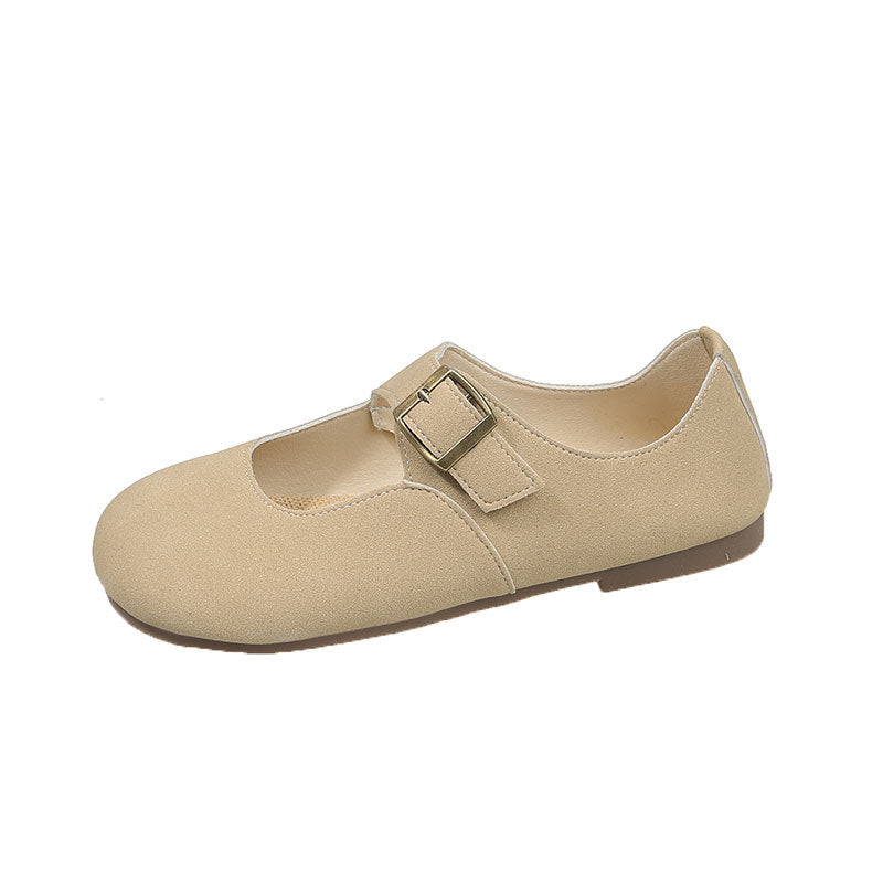Damen Ballerinas Mary Jane Bequem Verstellbar