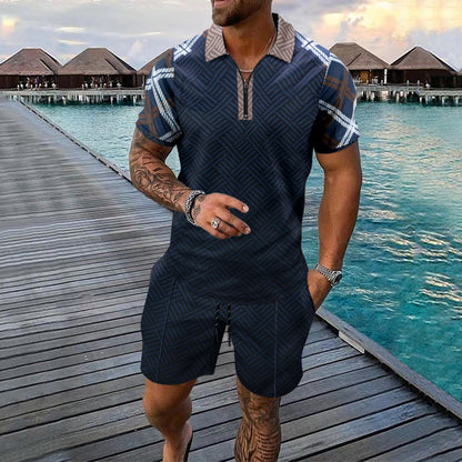 Herren Kurzarmhemd Tropisches Muster Sommer Modern