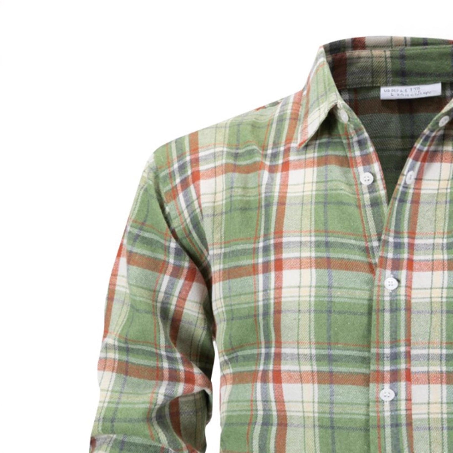 Herren Flanellhemd Modern Karomuster Schwarz