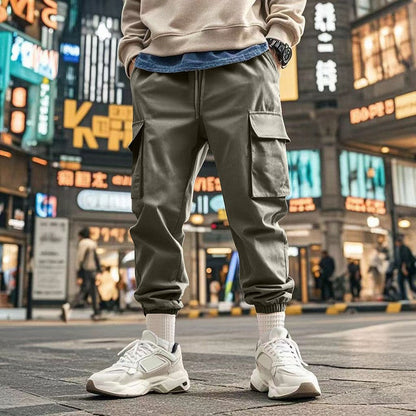 Herren Cargo-Hose Praktisch Mit Verstellbarem Bund