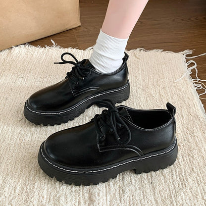 Damen Schnürschuhe Chunky Stil Hochzeitsschuhe Modisch - BerlinGlamour