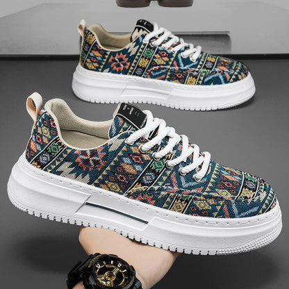 Damen Sneaker Ethno Muster Trendschuhe