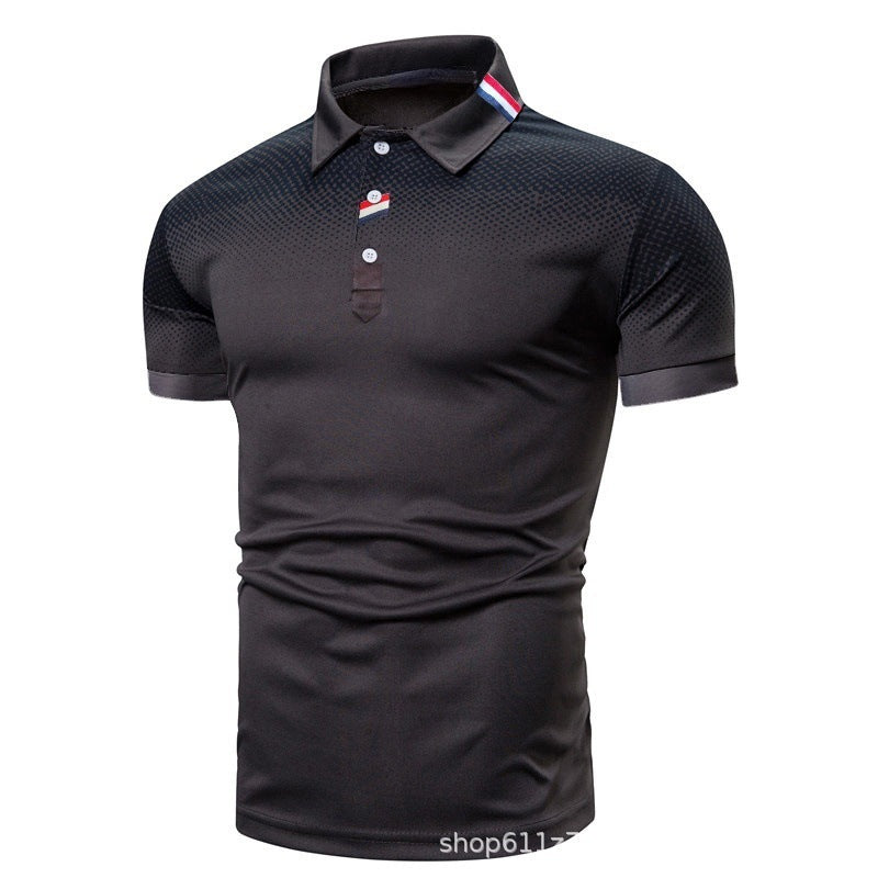 Herren Poloshirt Modern Grafik Sportlich Slimfit