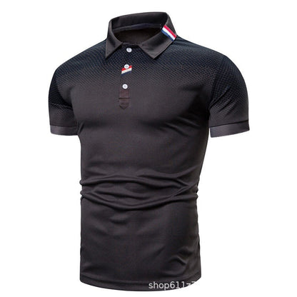 Herren Poloshirt Modern Grafik Sportlich Slimfit