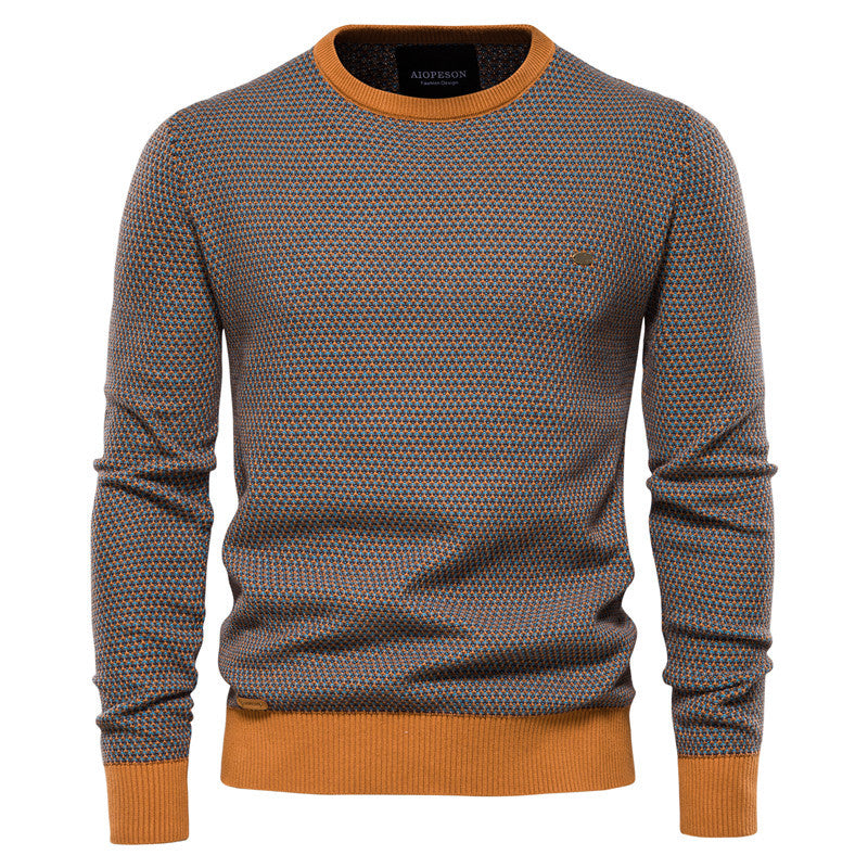 Herren Pullover Wabenmuster Modern Bequem