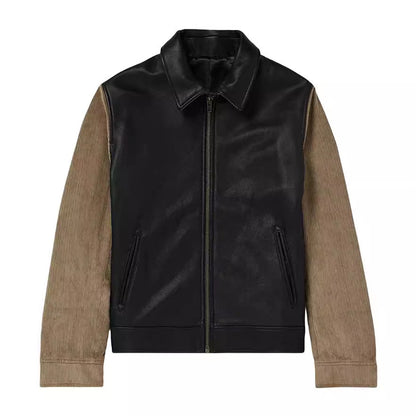 Herren Übergangsjacke Modern mit Kontrastärmel Slim Fit