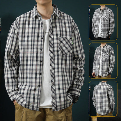Herren Flanellshirt Karierter Warm Elegant - BerlinGlamour