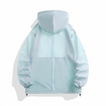 Wetterfeste Outdoor-Jacke Unisex mit Kapuze und verstellbaren Ärmeln