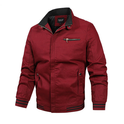 Herren Jacke Übergangsjacke Modern Mit Kontrasten Schwarz