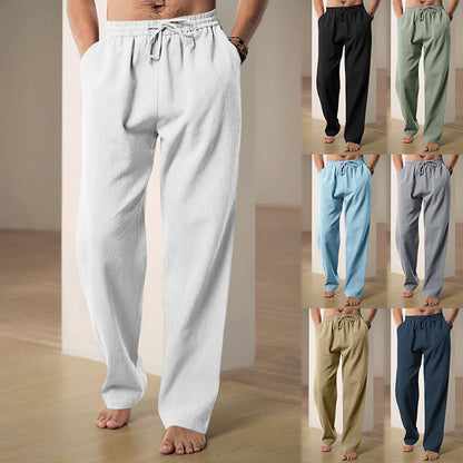 Herren Freizeithose Elastisch Bequem Mit Seiten-Taschen