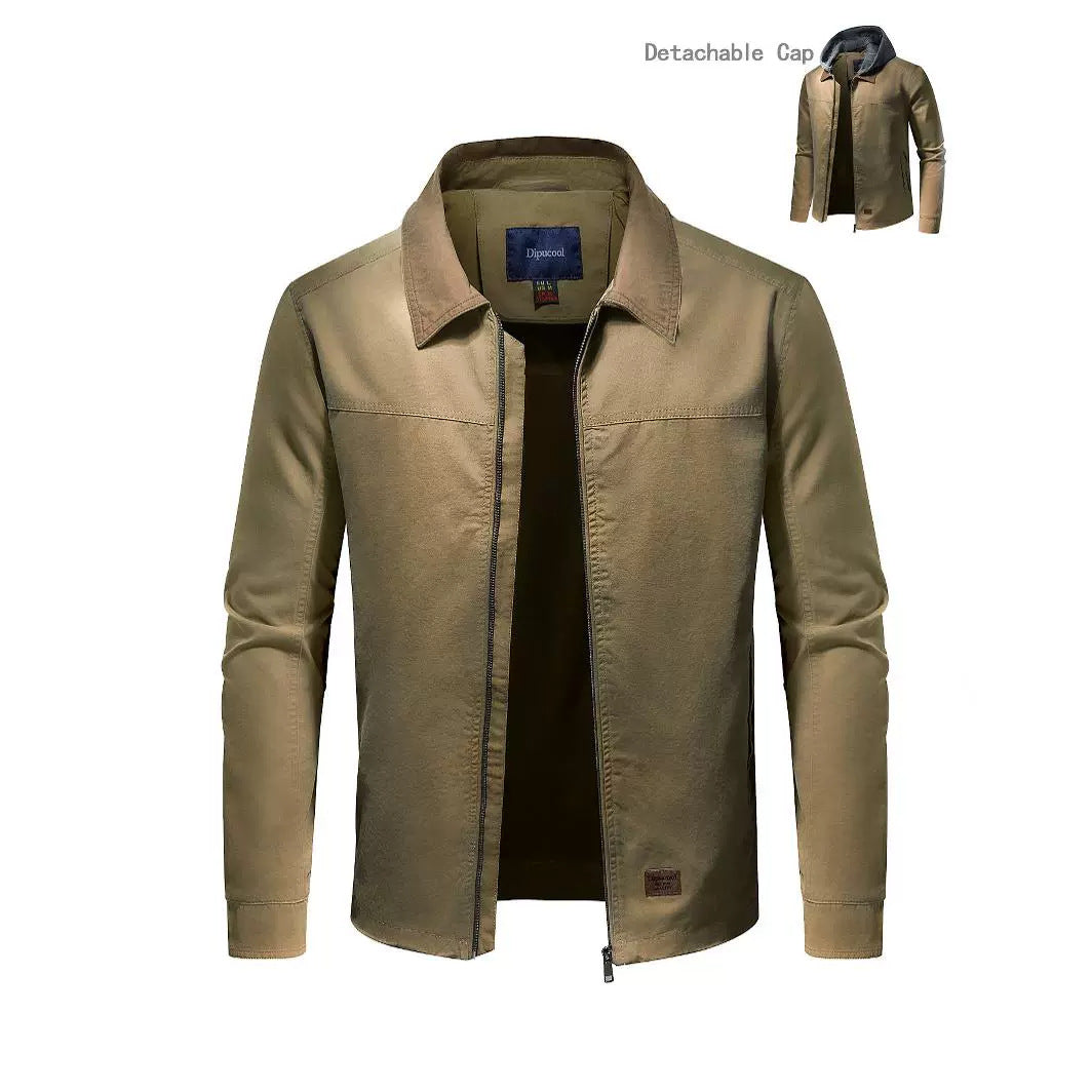 Herren Outdoor-Jacke mit abnehmbarer Kapuze Funktionell