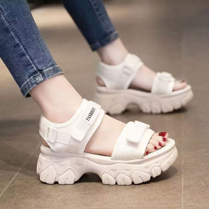 Damen Sandalen Chunky mit verstellbaren Riemen Trendy Sommer - BerlinGlamour