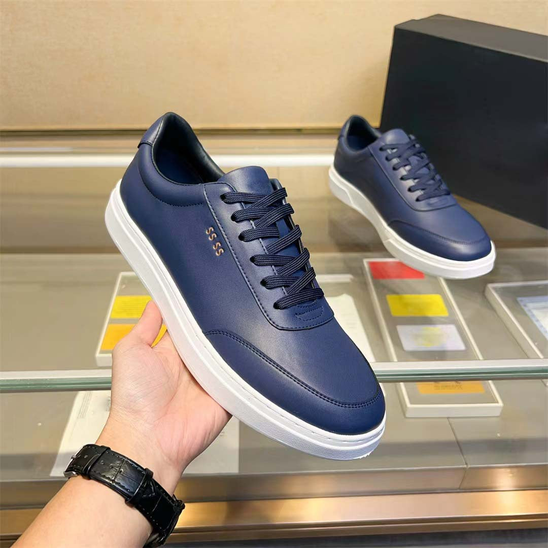 Damen Sneaker Leder Schuhe Bequem Perforiert Modisch