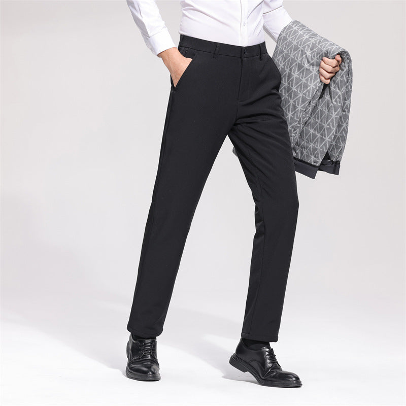 Herren Hosen Elastischer Bund Business Schnitt Modern