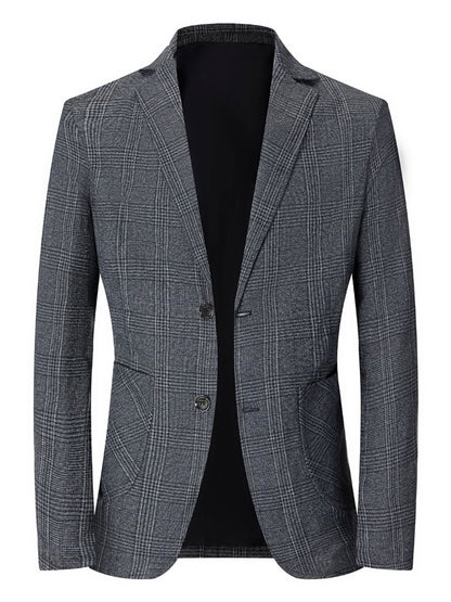 Herren Blazer Modern Karomuster Slim Fit Berlin Style