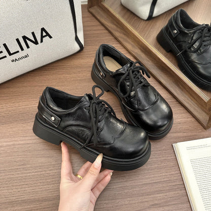 Damen Schnürschuhe Hochwertig Leder Elegant Robust