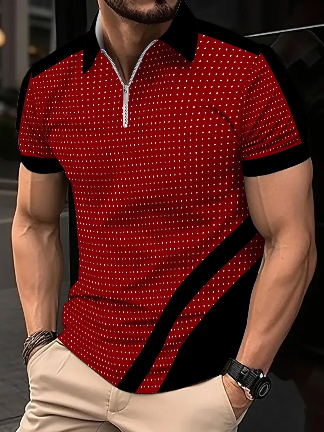 Herren Poloshirt Kurzarm Sportlich Modern