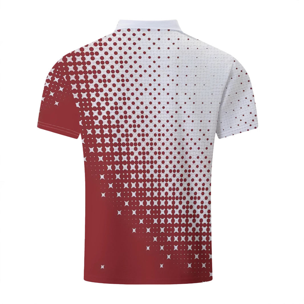 Herren Poloshirt Kurzarm Modern Grafikdesign Berlin Style