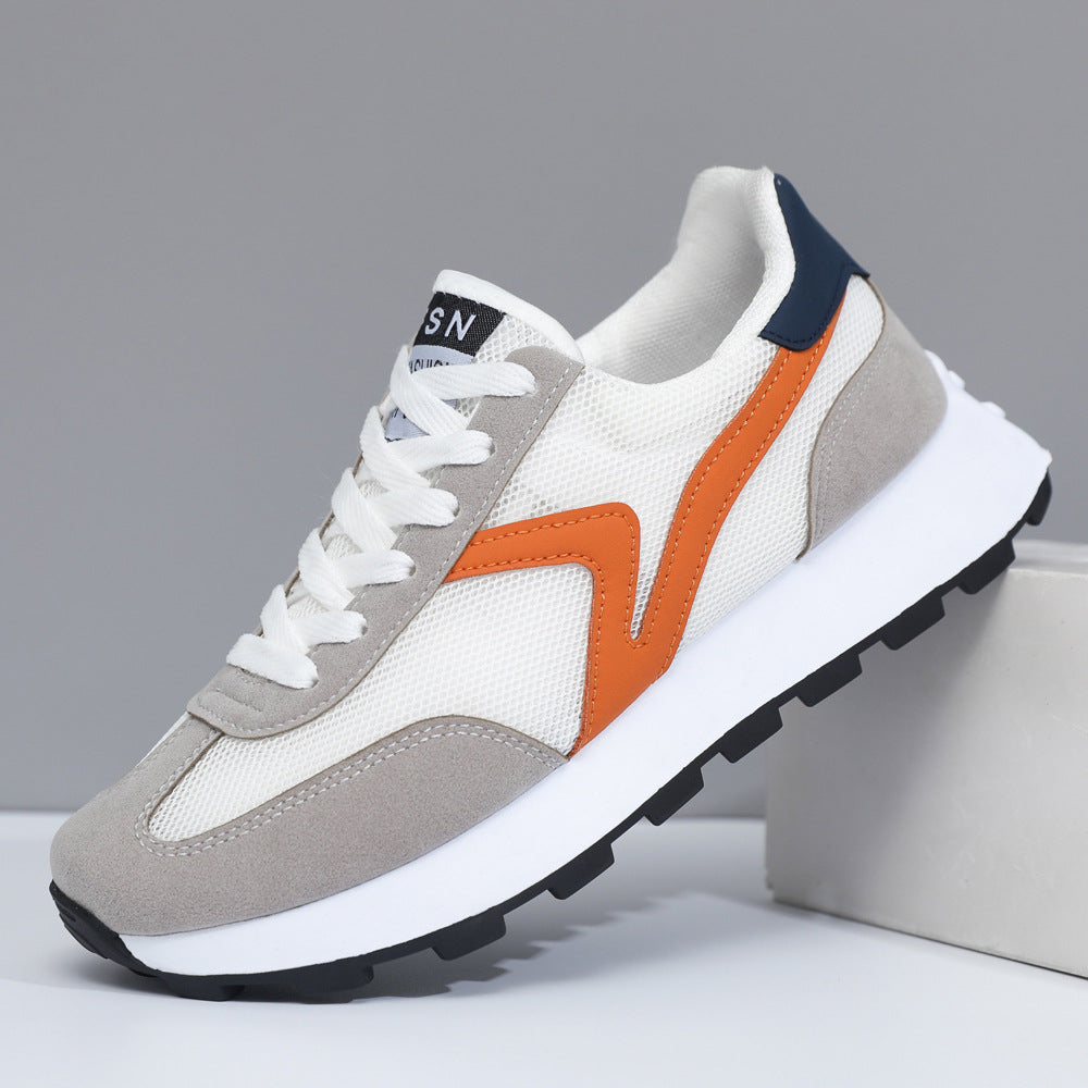 Damen Sneaker Sportlich Atmungsaktiv Netzmaterial