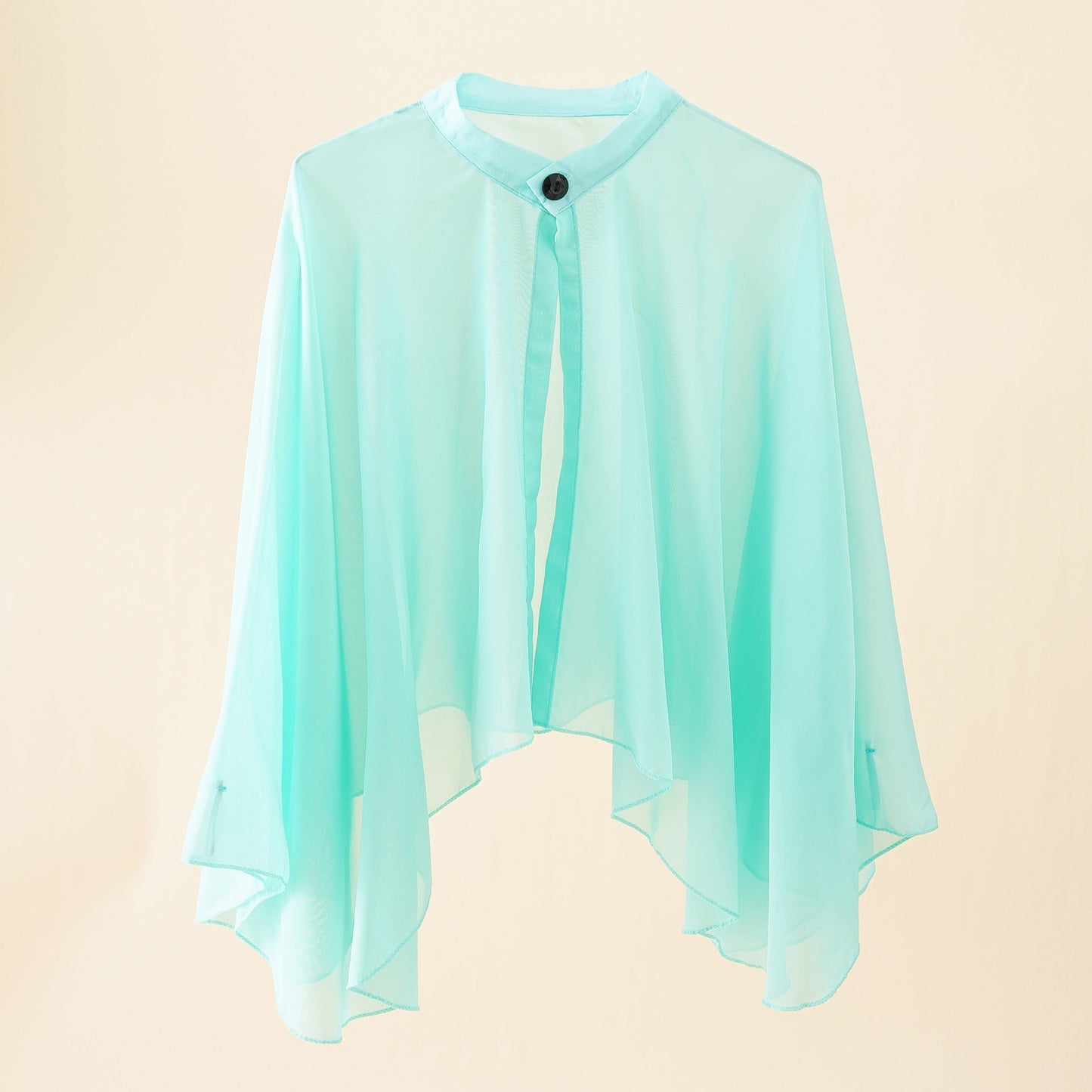 Damen Kimono Chiffon Leicht mit Weiten Ärmeln Sommer