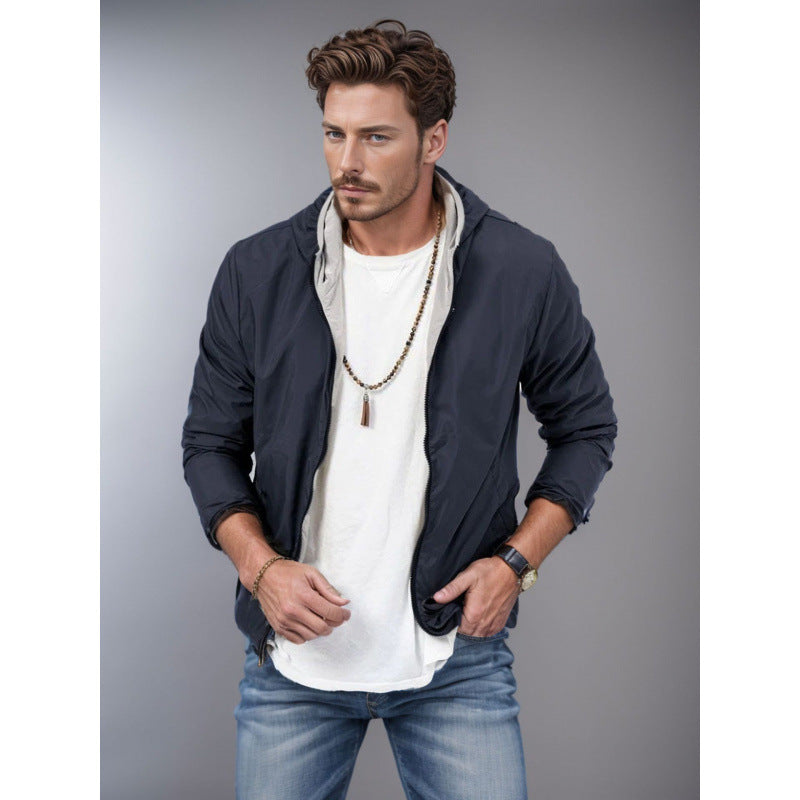 Herren Windjacke Leicht Wasserdicht BerlinGlamour