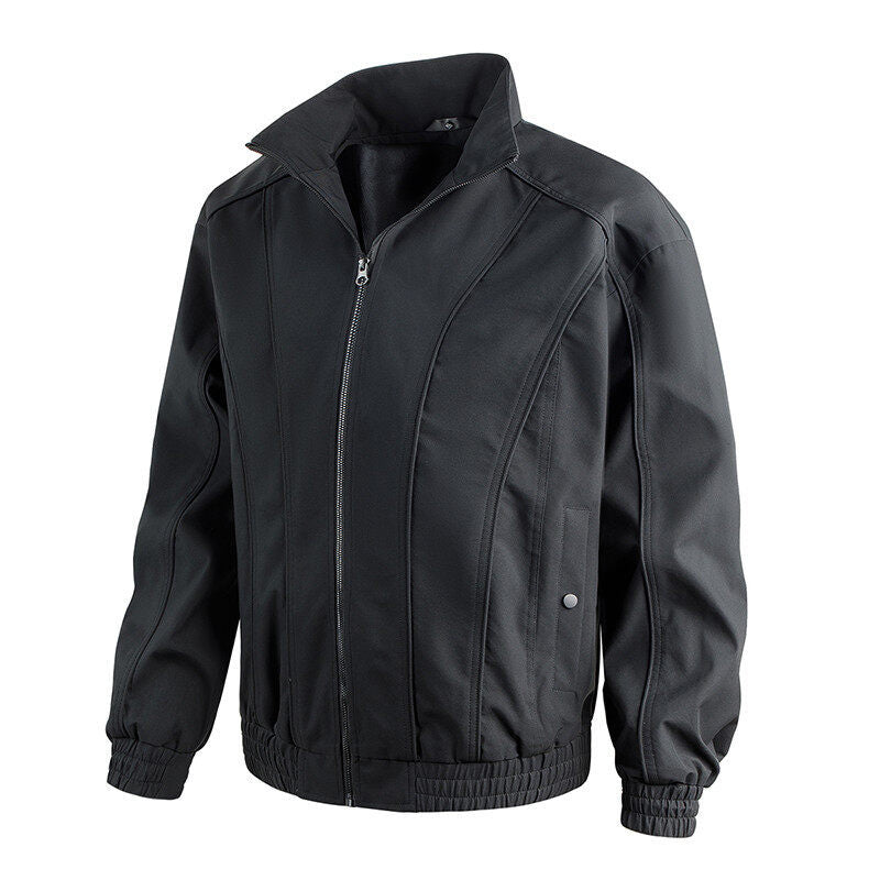 Herren Freizeitjacke Mit Hochschließendem Kragen Elastisch Berlin Style
