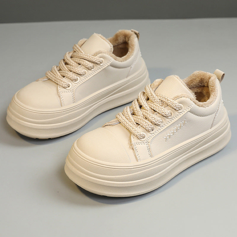 Damen Sneaker Bequem Plüschig Mit Dämpfung