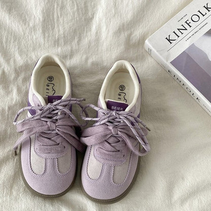 Damen Sneaker Atmungsaktiv Schnürsenkel Modern - BerlinGlamour