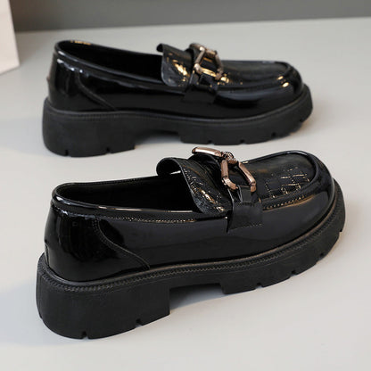 Damen Loafer Bequem Schnallen-Design Elegante Schuhe - BerlinGlamour