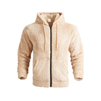 Herren Fleece Hoodie Kuschelig mit Seitentaschen Praktisch