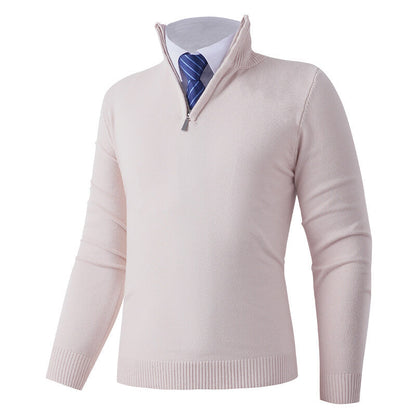 Herren Strickpullover Modern Elastisch Reißverschluss
