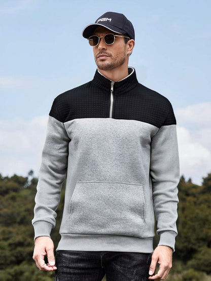 Herren Sweatjacke Funktionell Mit Kängurutasche