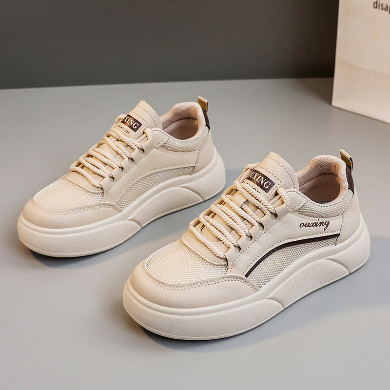 Damen Plateau Sneaker Atmungsaktiv Sportlich Modern