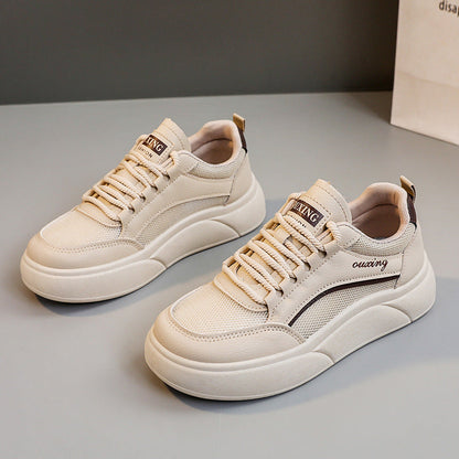 Damen Plateau Sneaker Atmungsaktiv Sportlich Modern