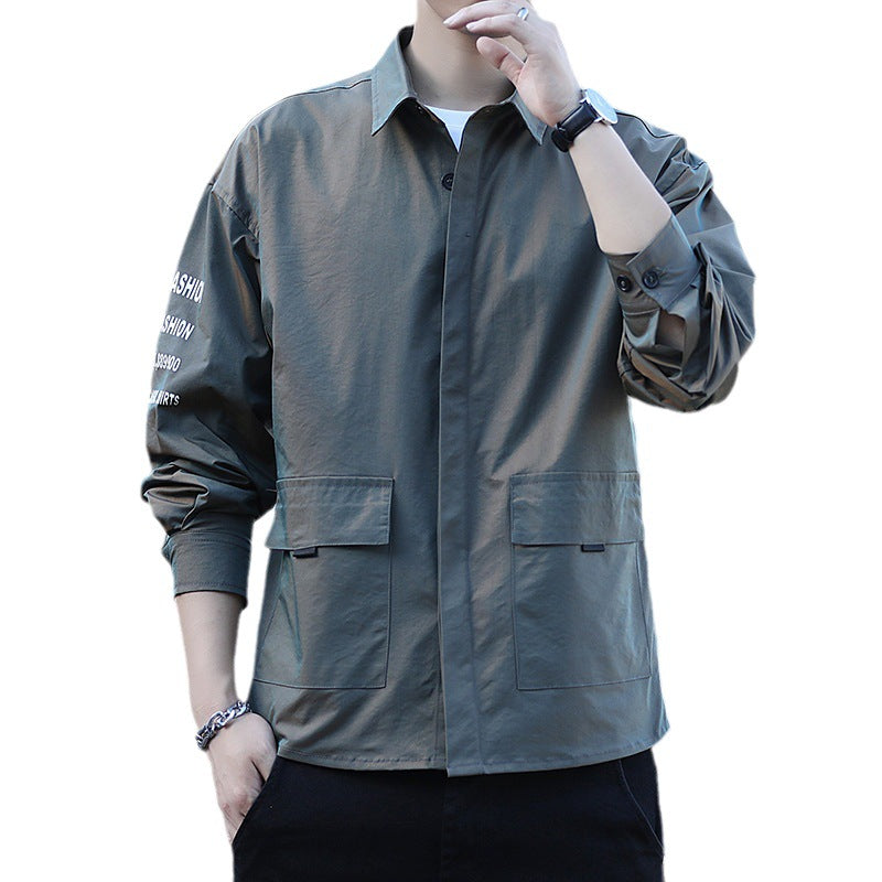Herren Outdoor-Jacke Leicht Praktisch Mit Vielen Taschen