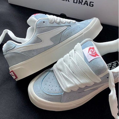 Damen Sneaker Wildleder Bequem mit Dämpfung