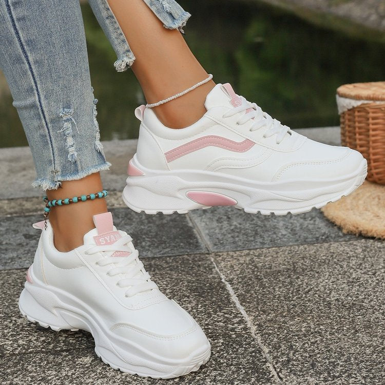Damen Sneaker Sportlich Dickes Profil Modisch