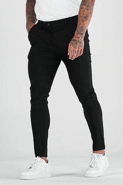 Herren Slim-Fit Hose Stretch Modern Mit Taschen