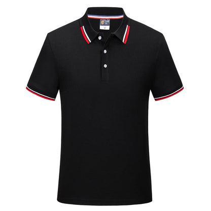Herren Poloshirt Atmungsaktiv Modern Kontrast Details