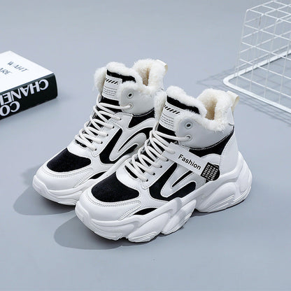 Damen Sneaker Warm Innenfutter Rutschfeste Sohle Modisch
