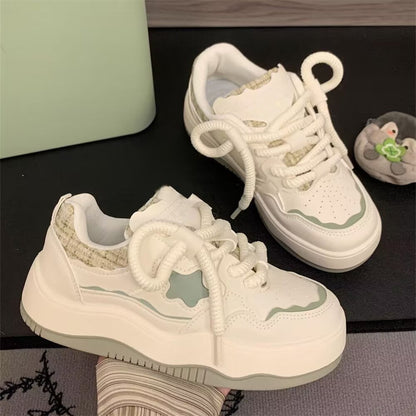 Damen Sneaker Sportlich Laufschuhe Weiß Mode