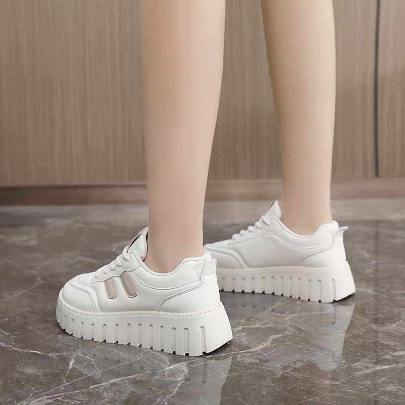 Damen Sneaker Chunky Laufschuhe Rutschfest Gepolstert
